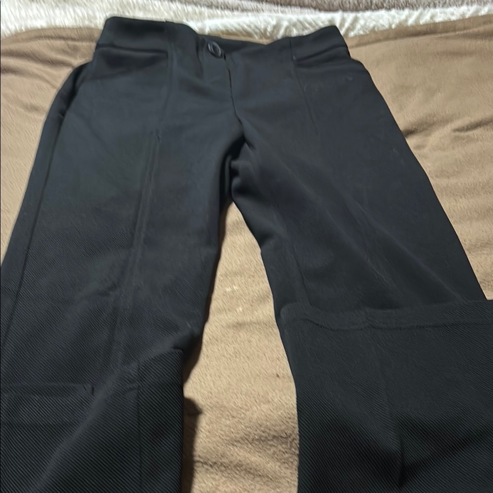 Cato Black Dress stretch pants with Structured Fabric, two front pockets